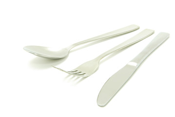 Fork, spoon and knife