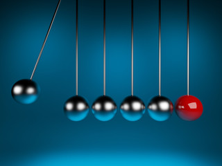 newton cradle 3d ballancing © Alexander