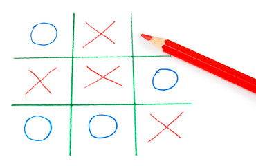 Noughts and crosses game