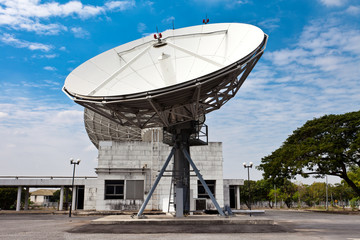 satellite dish earth station