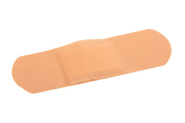 Sticking plaster isolated on white background