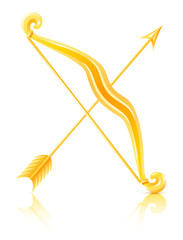 bow with arrow vector