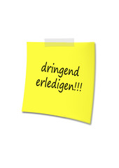 Post-It dringend erledigen!