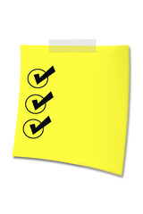 Post-It Checklist