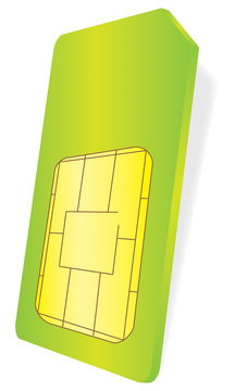 SIM Karte gr&uuml;n