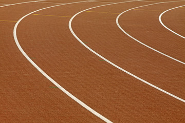 Fototapeta premium Abstract view of running track