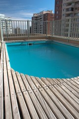 Swimming pool on the roof