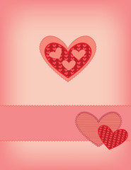 Fototapeta na wymiar Valentine card