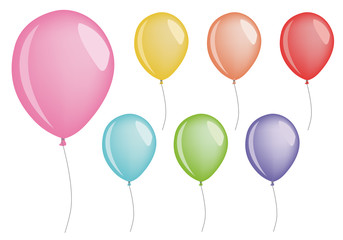 set of vector balloons
