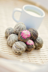 green tea balls