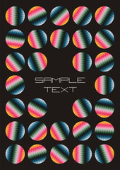 invitation multicolor background