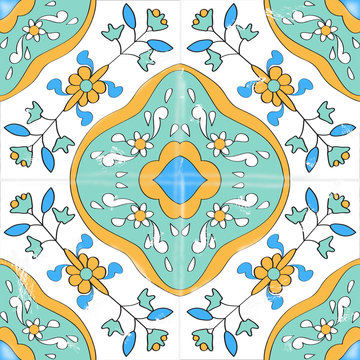 ceramic tile in tunisian style