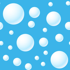 Abstract elegance blue background with white balls