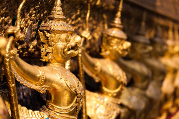 statue divinité asiatique, Bangkok, Thaïlande