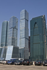 Fototapeta na wymiar Moscow, modern buildings