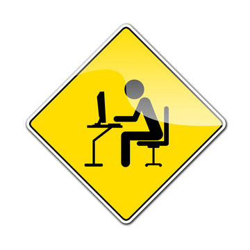 Pegatina usuario ordenador