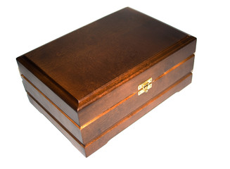 Wooden box isolated