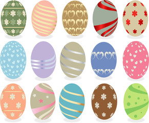 colorful easter eggs
