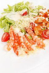 Caesar Salad with shrimps