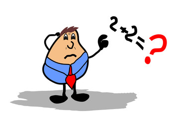 businessman solves the problem