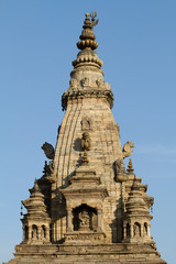 hindu temple spire in Nepal, Bhaktapur