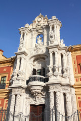 Fototapeta na wymiar Sevilla, Spain. Andalusia landmark. Landmarks of Spain. Seville - Saint Telmo palace.