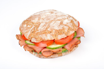 Vinschgerl mit Tiroler Schinkenspeck