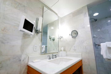 Interior of the room - Sink in the bathroom