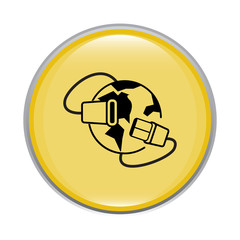 glossy connectivity icon