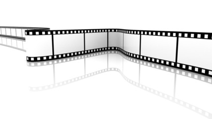White 3d blank film