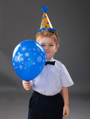 Fototapeta premium boy celebrating the birthday