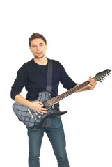 Casual man with guitar
