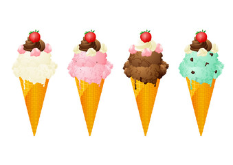 アイスクリーム　デコレーション