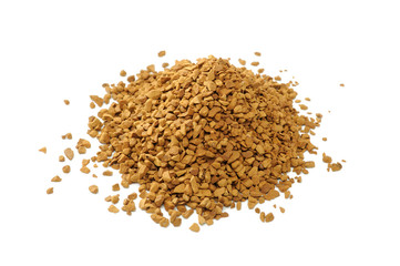 Granulated Instant Coffee Isolated on White Background
