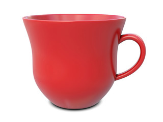 Tea mug red