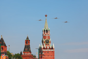 Aircraft above Red Square