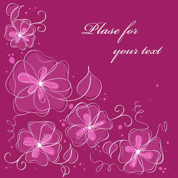 Cute floral background