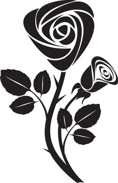 vector rose art illustration