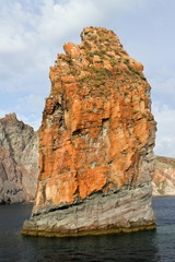 Fototapeta na wymiar Rock of wulkanicznej wyspie