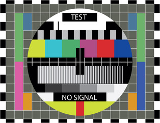 TV color test pattern - illustration