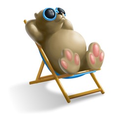 orsetto in spiaggia © Piumadaquila.it