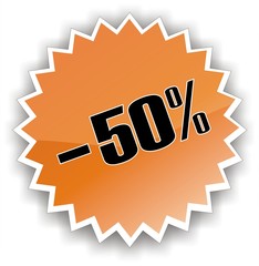 étiquette -50%
