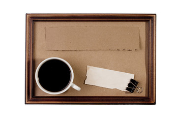 Naklejka premium Wooden frame