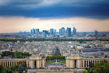 Fototapeta na wymiar Panorama Paryża