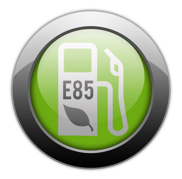 Metallic Orb Button "E85 Ethanol"