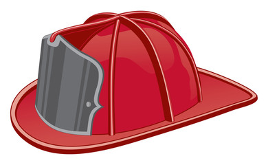 Naklejka premium Firefighter’s Helmet or Fireman’s Hat