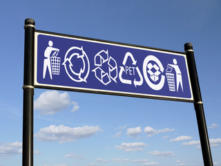 Recycling signs