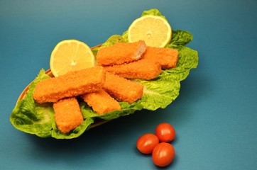 knusprige Fischstäbchen