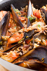 Meeresfrüchte Paella