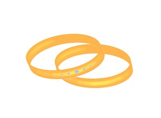 Trauringe in gelbgold - Grafik